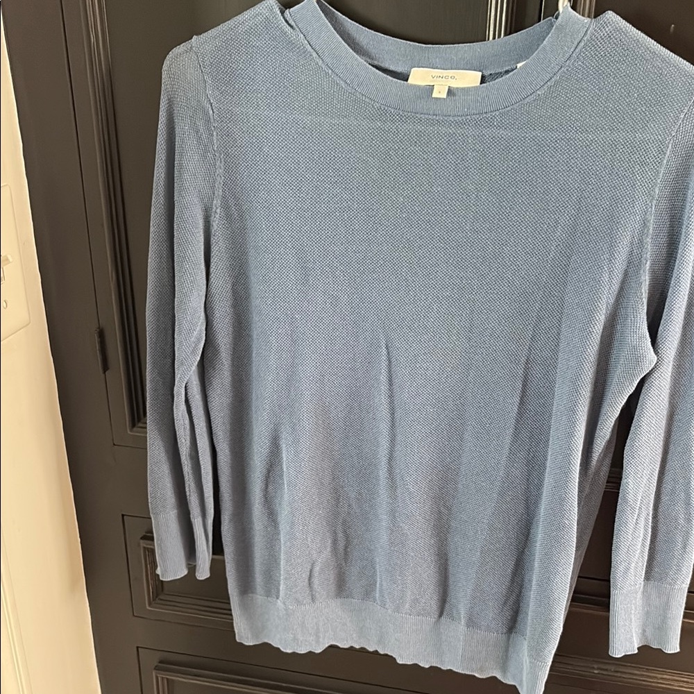 Vince Light Blue Crew Neck Sweater
